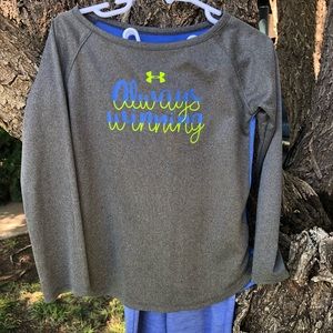 Girls under armour jogger outfit